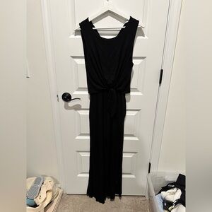 Cozy Black Sleeveless Jumpsuit